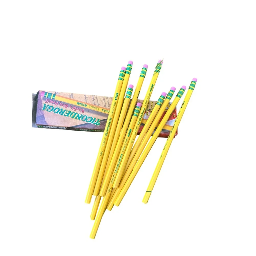 Ticonderoga No. 2 Soft Pencils 10 Count Wood Real Wood Sharpen‎ Easily